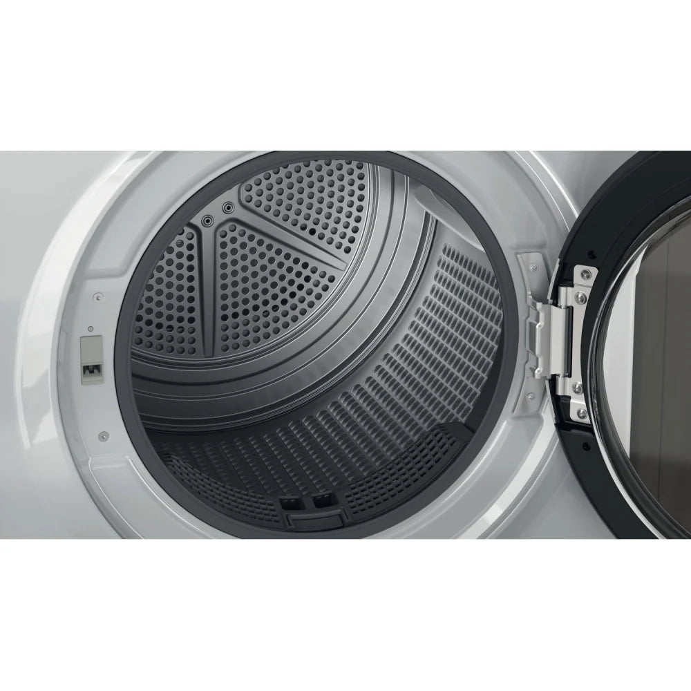Hotpoint NTM1182SSKUK Heat Pump Tumble Dryer, 8kg, Silver, A++ Rated