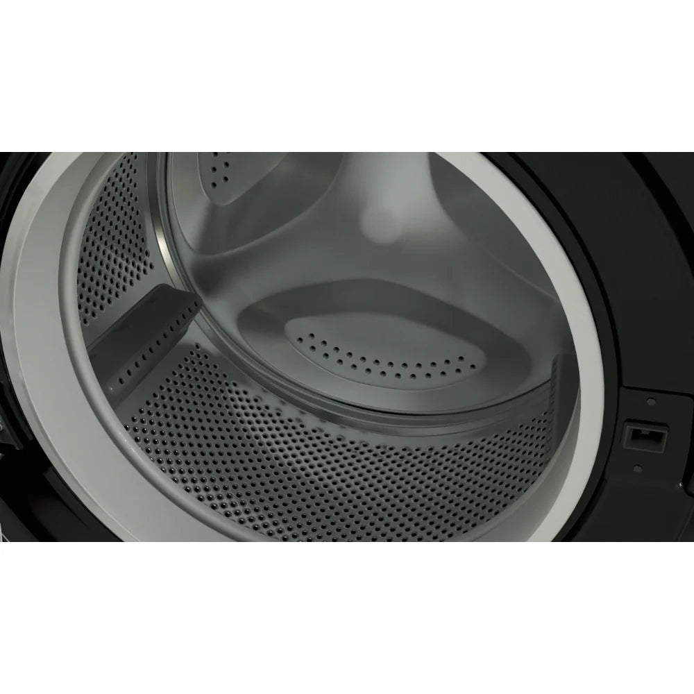 Indesit BWE81496XKV Washing Machine, 8kg, 1400 Spin, Black, A Rated