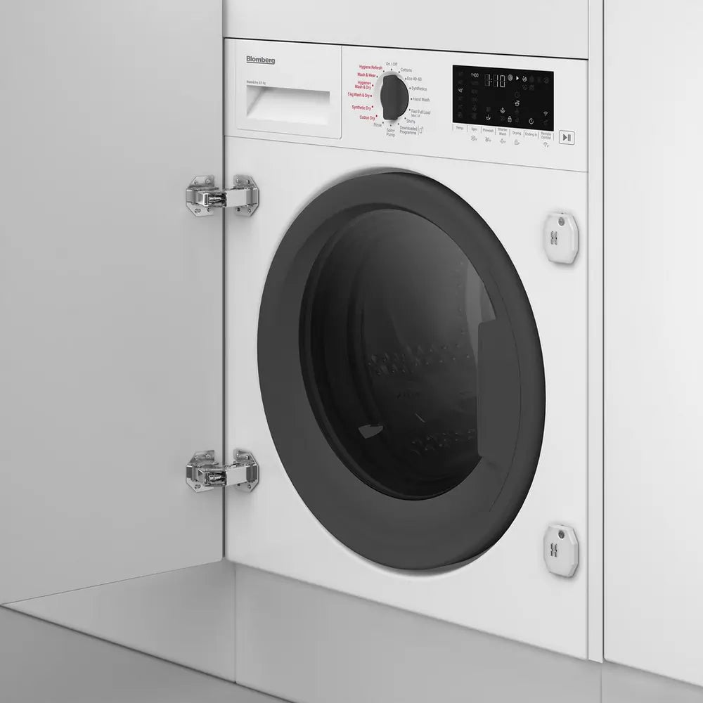 Blomberg LRI1854110 8kg/5kg 1400 Spin Integrated Washer Dryer, White
