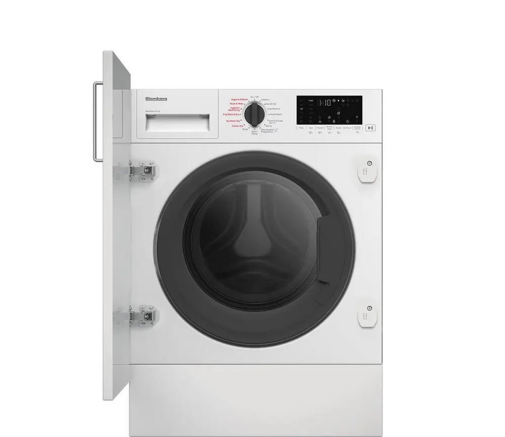 Blomberg LRI1854110 8kg/5kg 1400 Spin Integrated Washer Dryer, White
