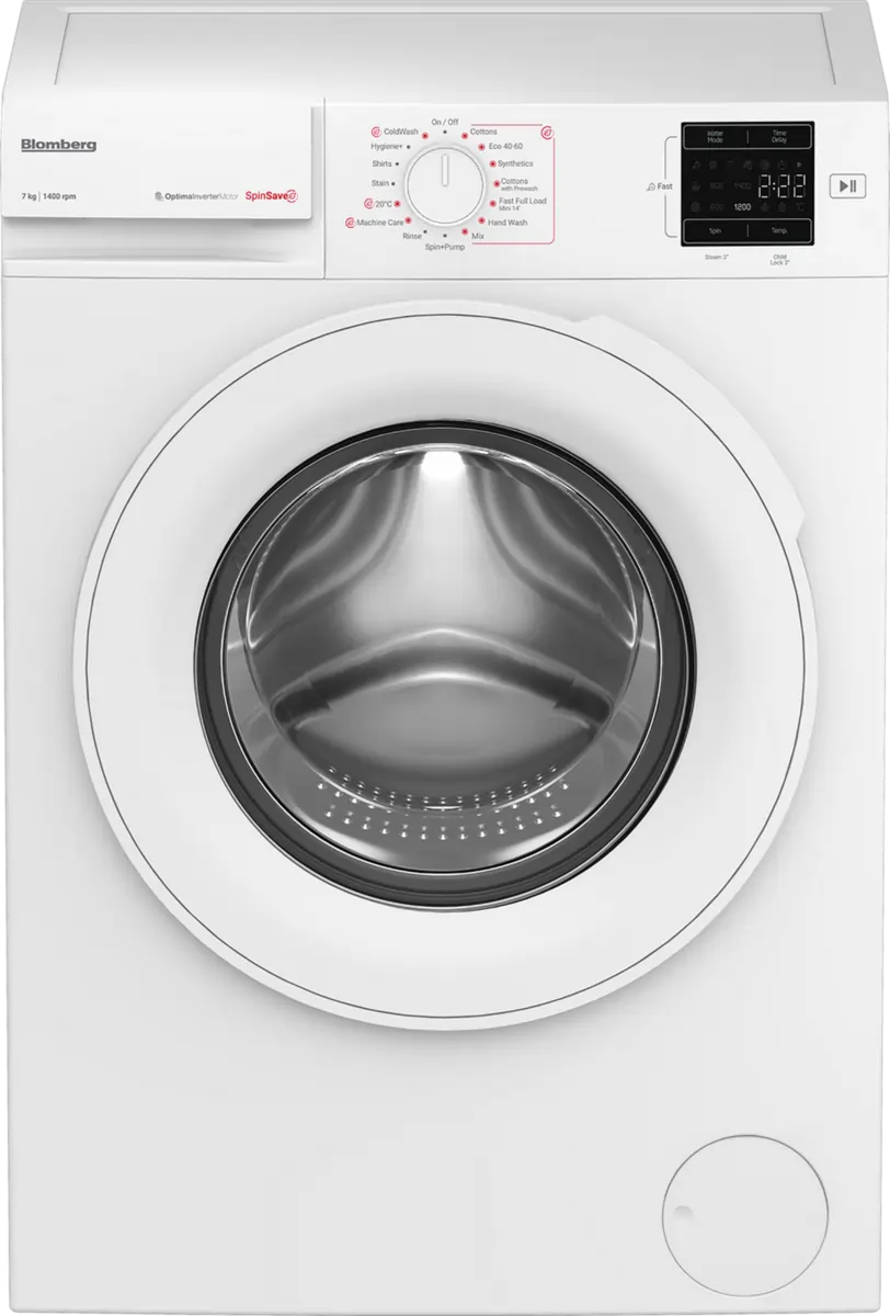 Blomberg LWA27461W 7kg 1400 Spin Washing Machine, White