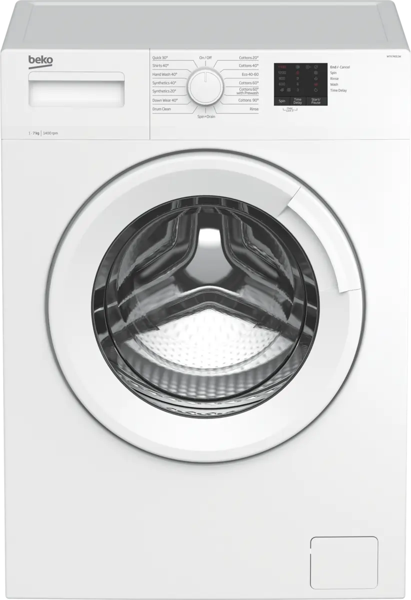 Beko WTK74011W 7kg 1400 Spin Washing Machine, White