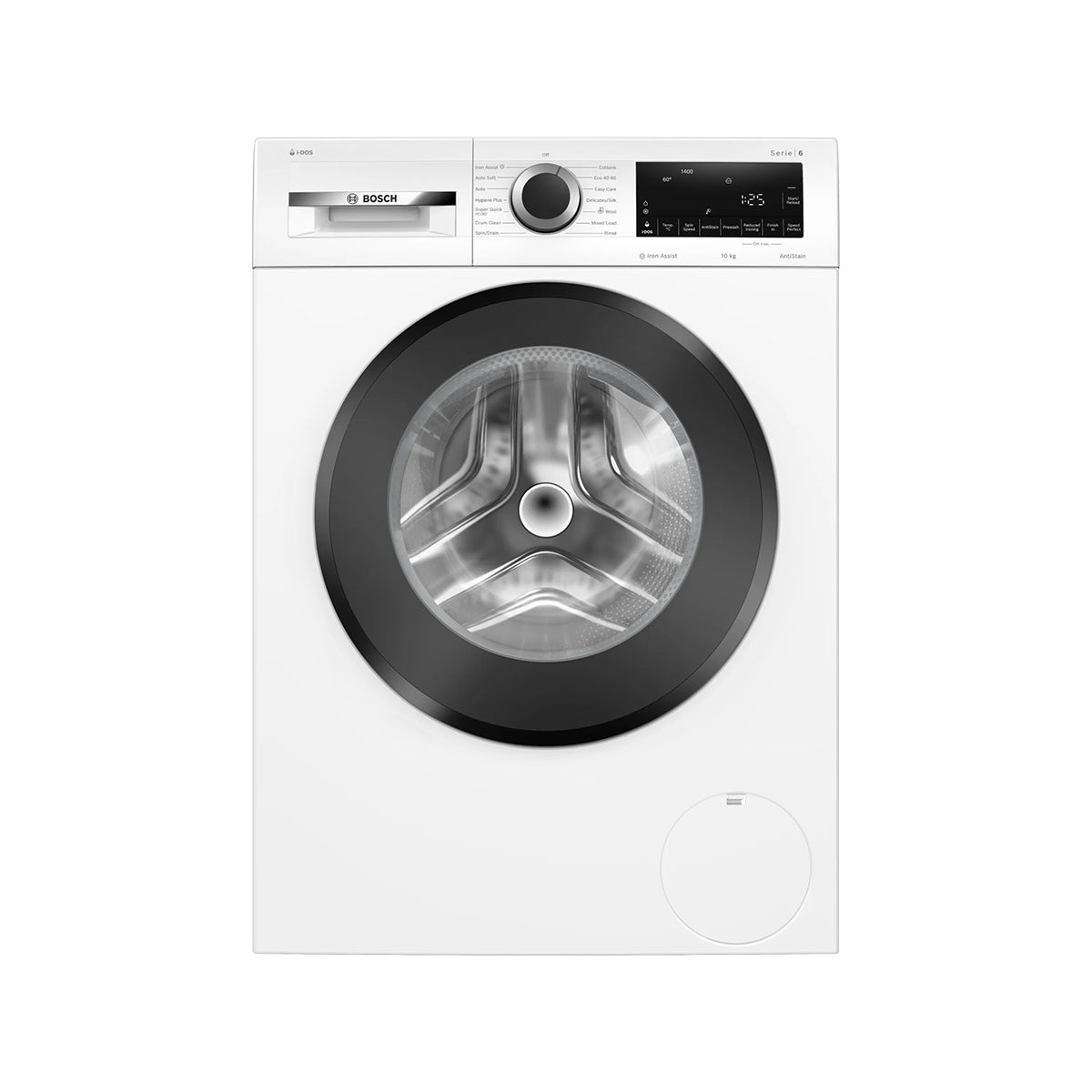 Bosch WGG254F1GB Series 6 10Kg Capacity Freestanding Washing Machine, Front Loader, 1400 rpm, i-DOS, Eco Silence Drive™, 59.8cm Wide - White