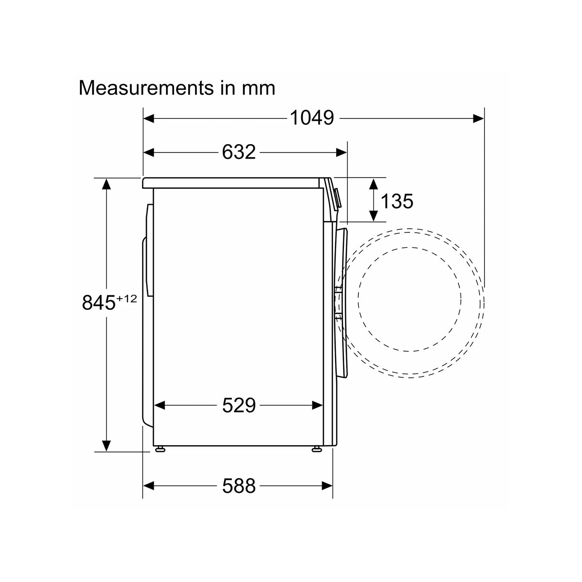 Bosch WGG254F1GB Series 6 10Kg Capacity Freestanding Washing Machine, Front Loader, 1400 rpm, i-DOS, Eco Silence Drive™, 59.8cm Wide - White