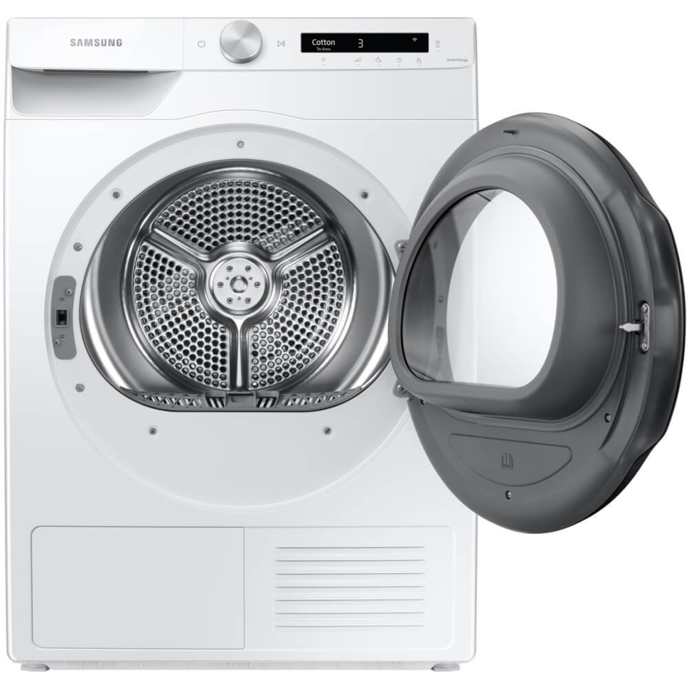 Samsung DV90T5240AW/S1 Heat Pump Tumble Dryer, 9kg, White, A+++ Rated