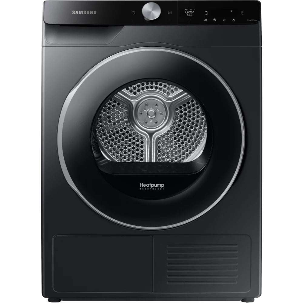 Samsung DV90T6240LB/S1 Heat Pump Tumble Dryer, 9kg, Black, A+++ Rated