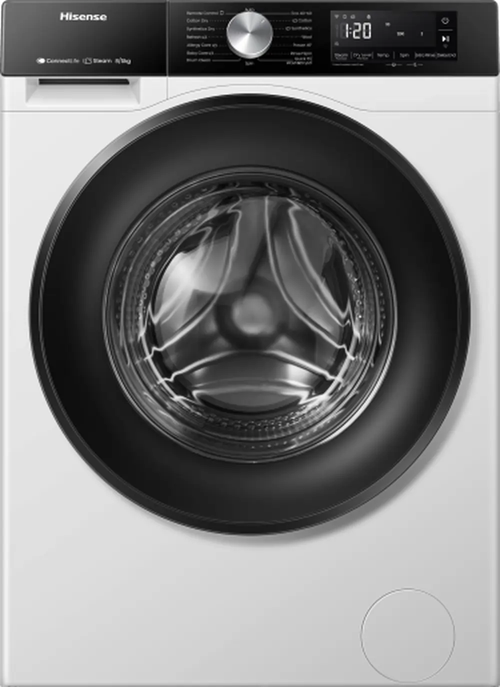 Hisense WD3S8043BW3 Wi-Fi Enabled 8kg/5kg 1400 Spin Washer Dryer, White