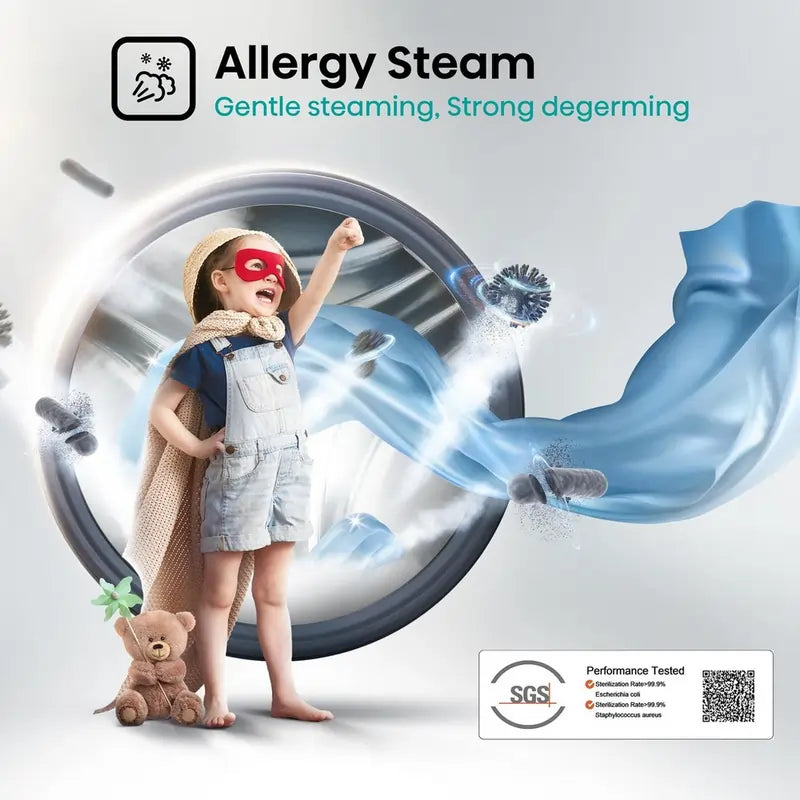 Hisense WFQA1014EVJM 10kg 1400 Spin Washing Machine, White