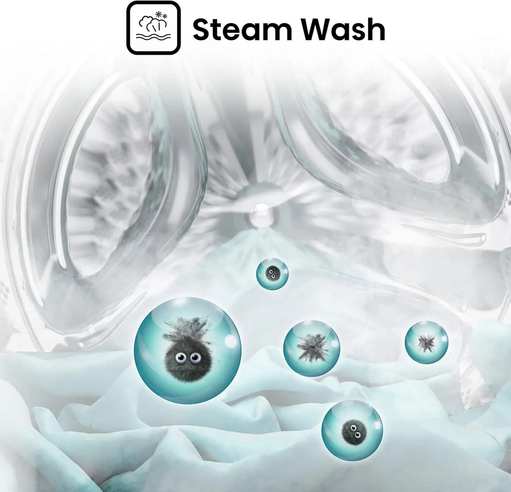 Hisense WFQP9014EVM 9kg 1400 Spin Washing Machine, White