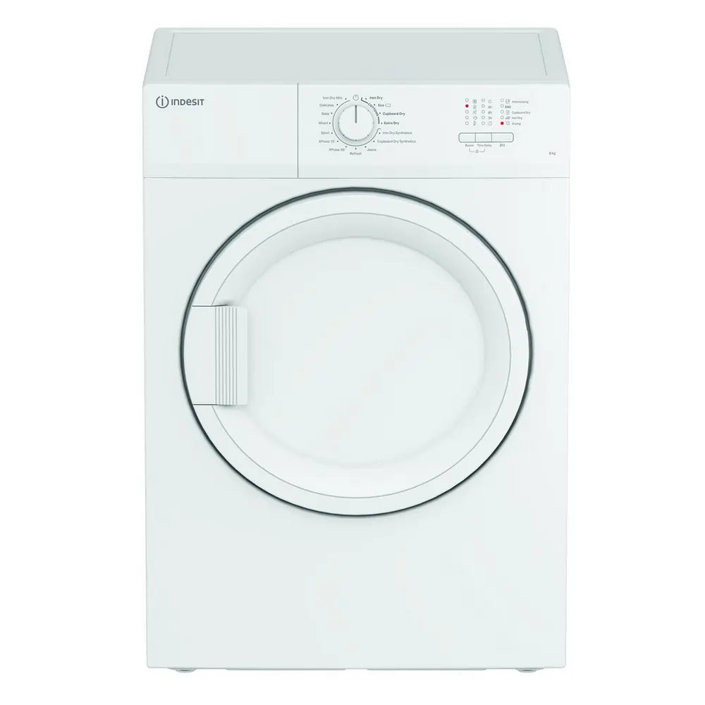Indesit CYDA81WWGLUK 8Kg Vented Dryer, Timer - White