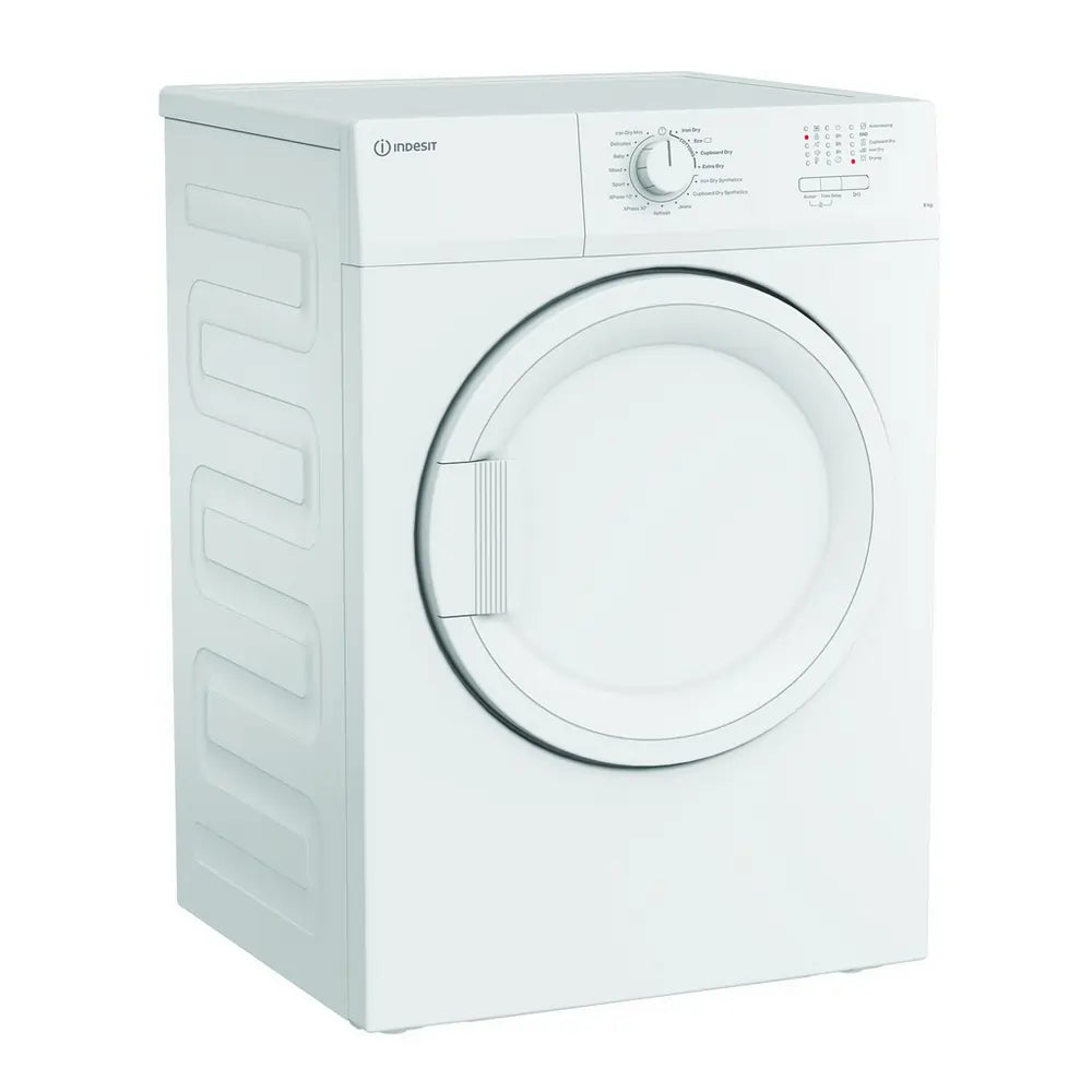 Indesit CYDA81WWGLUK 8Kg Vented Dryer, Timer - White