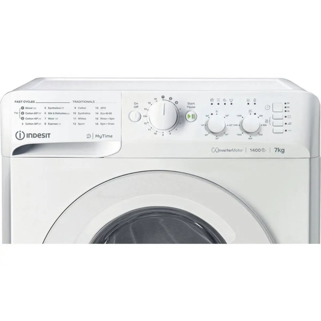 Indesit MTWC71485WUK 7Kg 1400 Spin Washing Machine, White