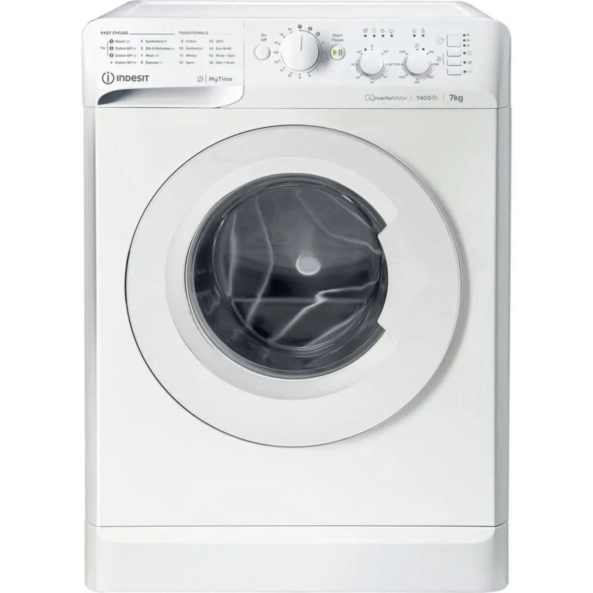 Indesit MTWC71485WUK 7Kg 1400 Spin Washing Machine, White