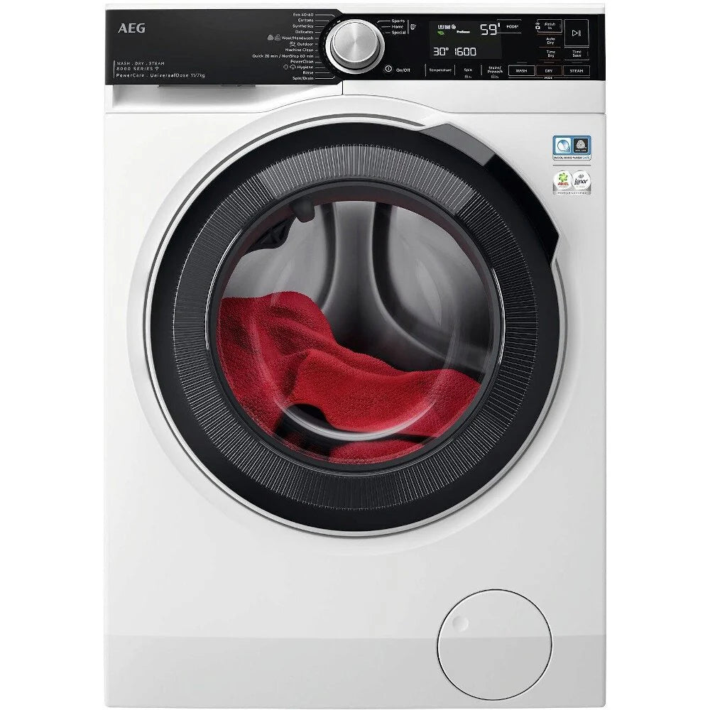 AEG LWR8516L6UD 11kg/7kg Washer Dryer with 1600 rpm,White,D Rated