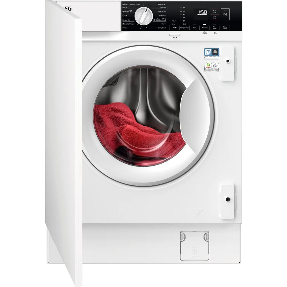 AEG LX6WG74634BI 7kg/4kg Washer Dryer with 1600 rpm,Fully Integrated,D Rated
