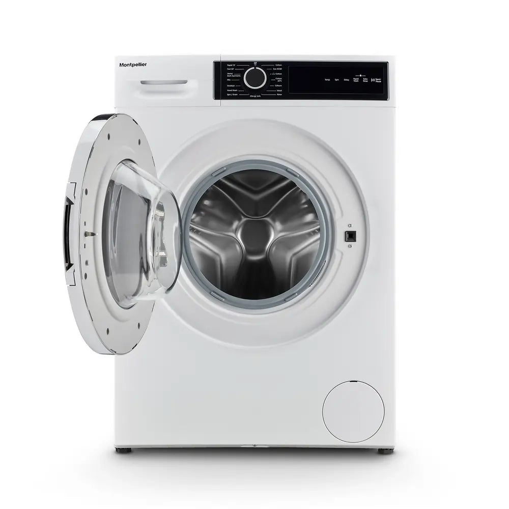 Montpellier MWM814BLW 8kg 1400 Spin Washing Machine, White