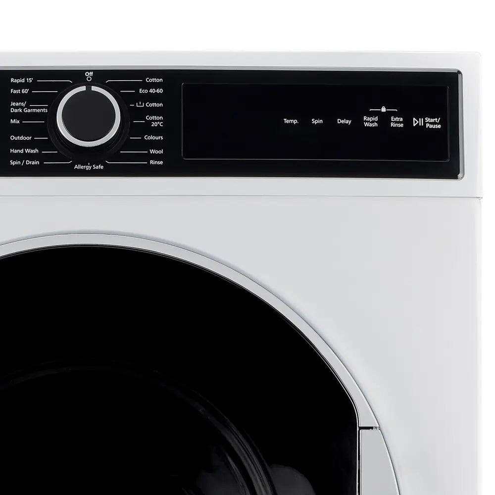 Montpellier MWM814BLW 8kg 1400 Spin Washing Machine, White