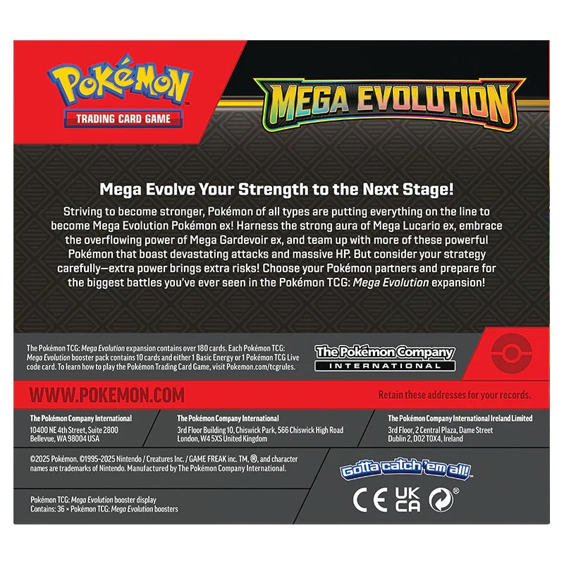 Pokemon - Mega Evolution - Base Set - Booster Box (36 Boosters)