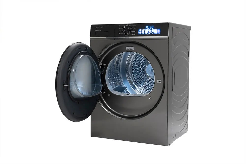 Schonhaus TDSHF018A3G 8kg Heat Pump Tumble Dryer, Graphite