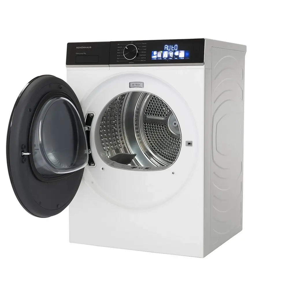 Schonhaus TDSHF018A3W 8kg Heat Pump Tumble Dryer, White