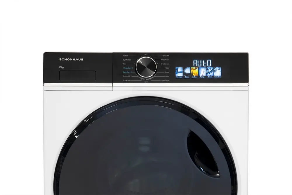 Schonhaus WMSF011014AW 10kg 1400 Spin Washing Machine, White