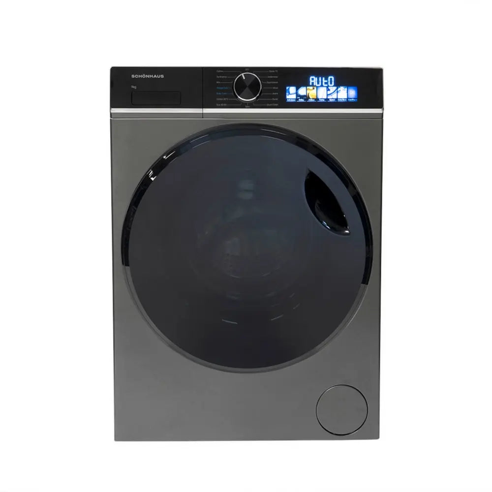 Schonhaus WMSF01914AG 9kg 1400 Spin Washing Machine, Graphite