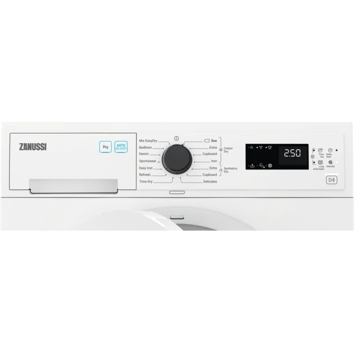 Zanussi ZDC72B4SW 7kg Condenser Tumble Dryer,White,B Rated