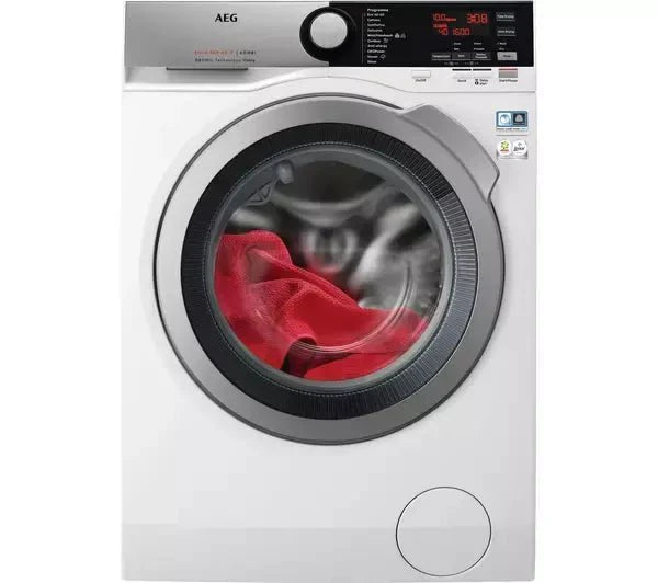AEG L8WEE165C Okomix Wifi-Enabled 10Kg/6Kg Washer Dryer 1600Spin White & silver