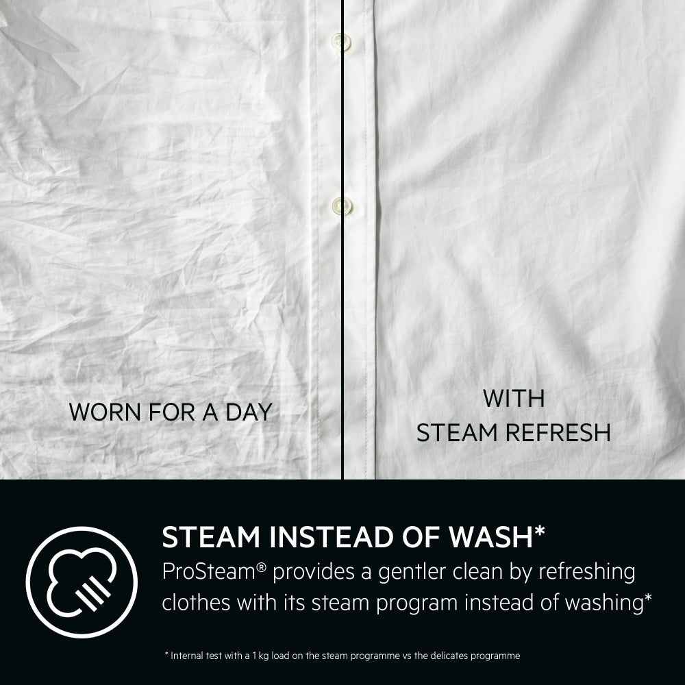 AEG LF7C8636BI ProSteam Integrated 8kg Washing Machine with 1600 rpm - White