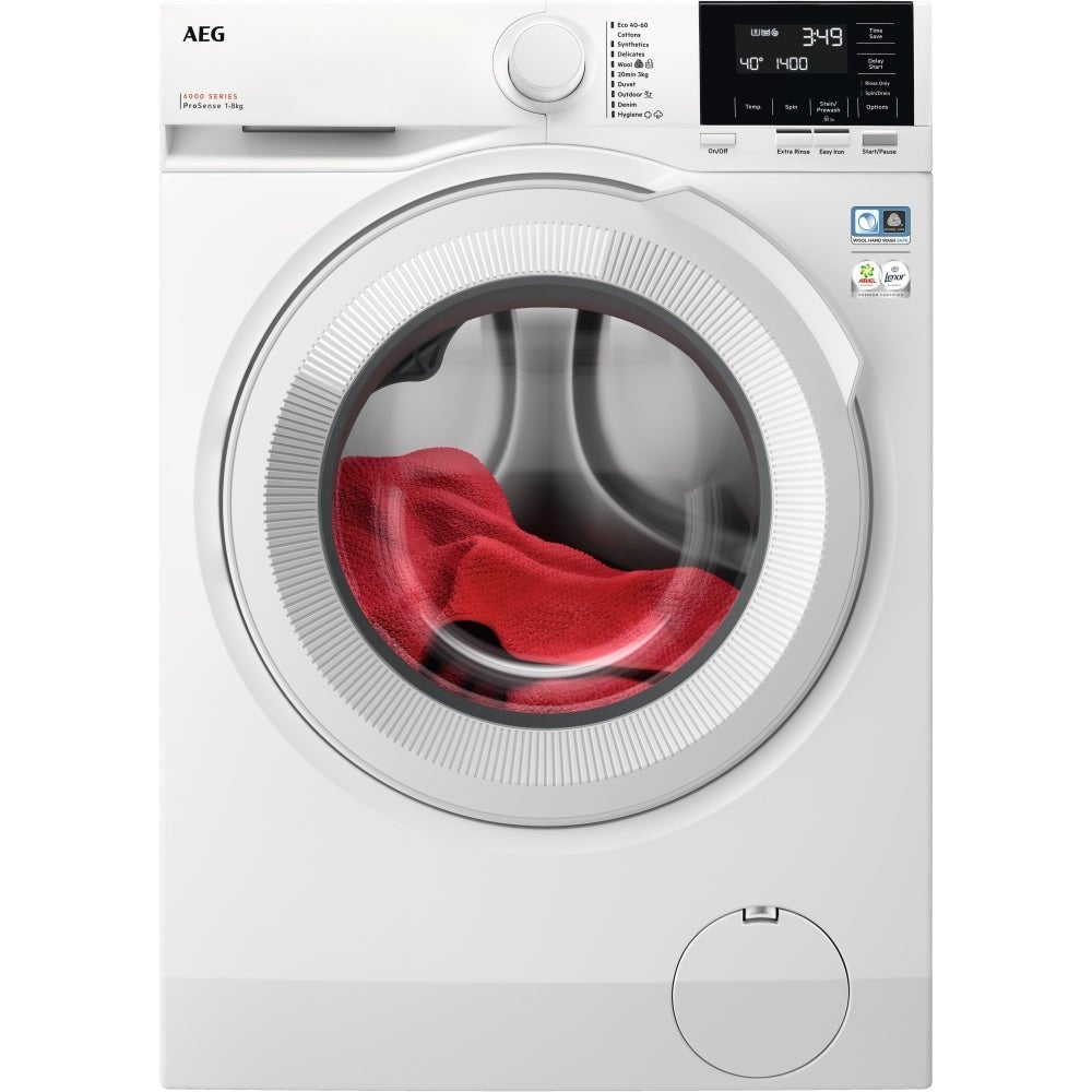 AEG LFR61842B Freestanding Washing Machine - White