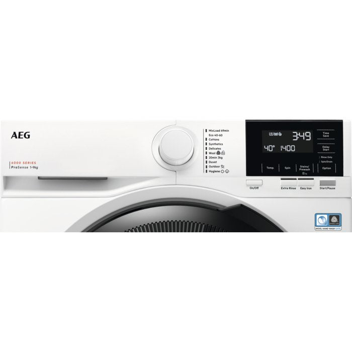 AEG LFR61944B Freestanding Washing Machine 9 Kg 1400 Spin - White