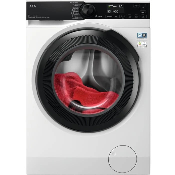 AEG LFR74944UD Washing Machine, 9kg, 1400 Spin, White, A Rated