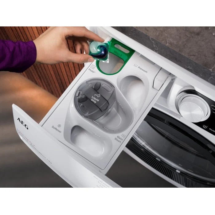 AEG LFR74944UD Washing Machine, 9kg, 1400 Spin, White, A Rated