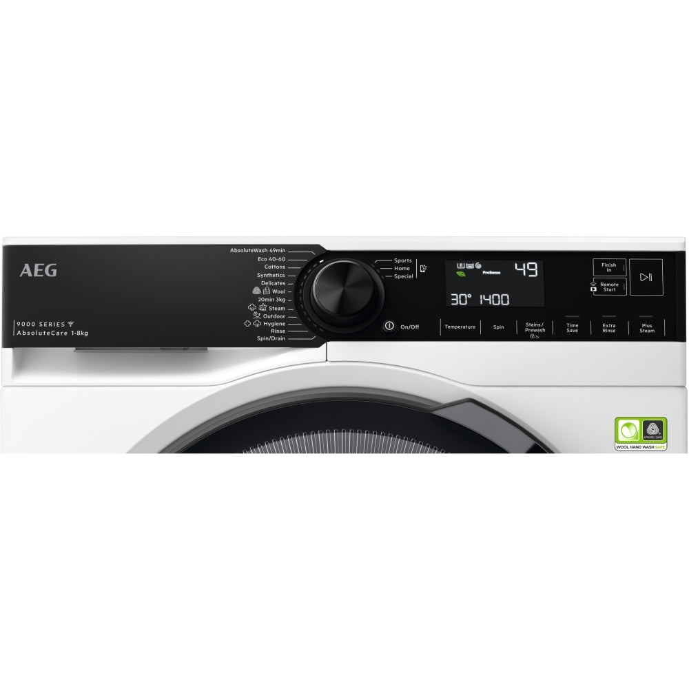 AEG LFR94846WS Freestanding Washing Machine - White