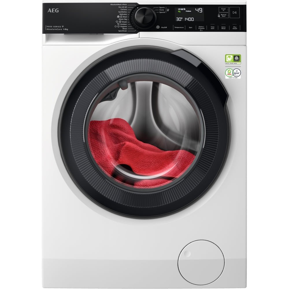 AEG LFR94846WS Freestanding Washing Machine - White