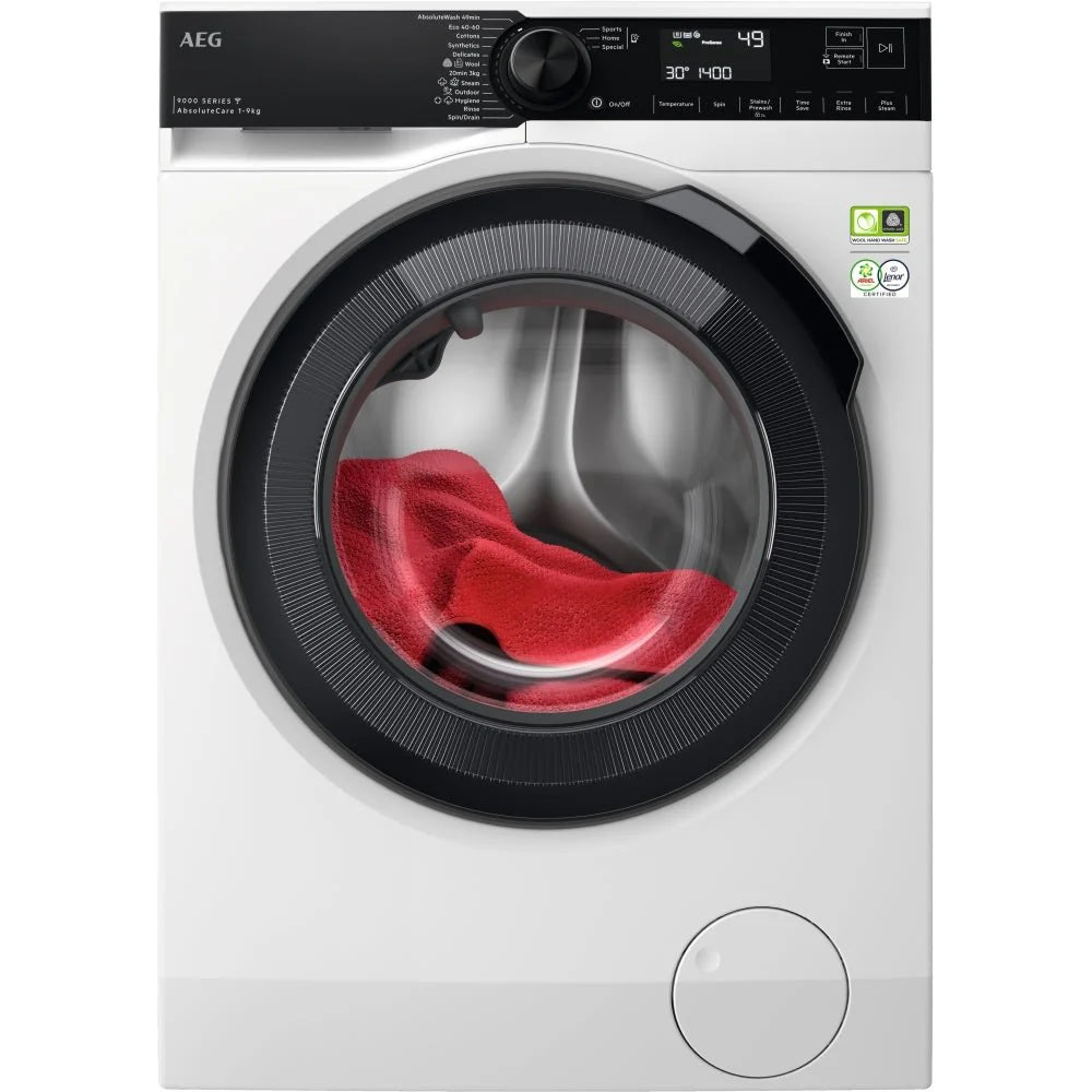 AEG LFR94946WS 9kg Washing Machine with 1400 rpm - White - A Rated