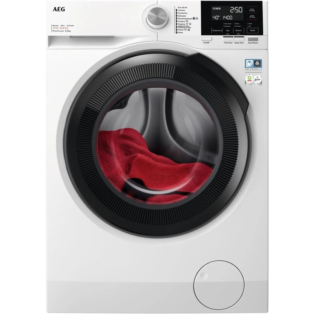 AEG LWR7195M4B 9/5kg Washer Dryer with 1400 rpm - White - D Rated
