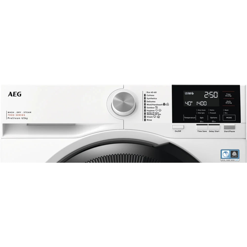 AEG LWR7195M4B 9/5kg Washer Dryer with 1400 rpm - White - D Rated