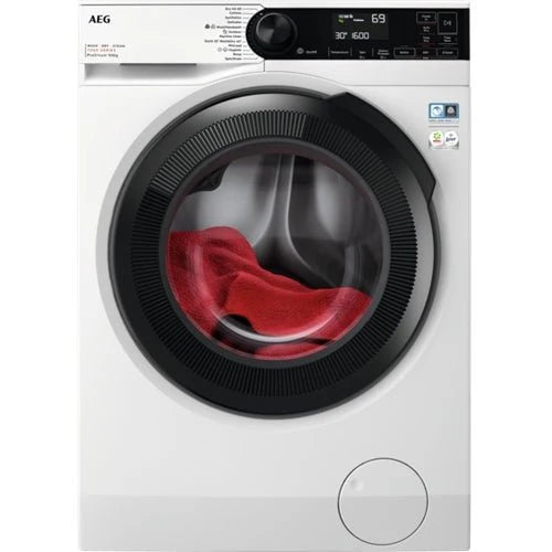 AEG LWR7496O4B Washer Dryer, 9kg, 1600 Spin, White, D Rated