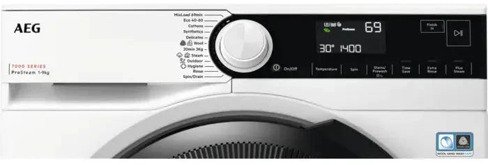 AEG LFR73944B Freestanding Washing Machine - White