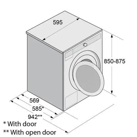 Asko W2086CWUK1 8kg 1600rpm spin Washing Machine - White