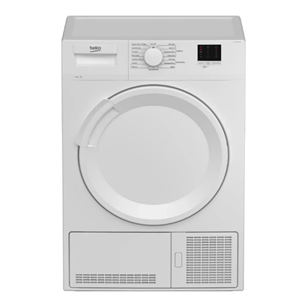 Beko DTLCE80041W Freestanding 8kg Condenser Tumble Dryer, White