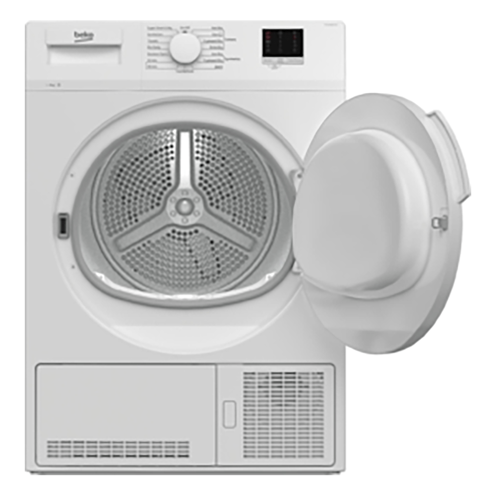 Beko DTLCE80041W Freestanding 8kg Condenser Tumble Dryer, White