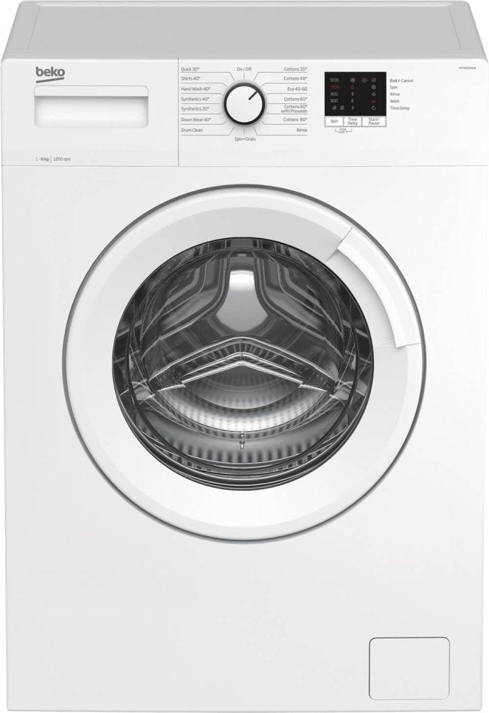 Beko WTK62041W 6kg 1200 Spin Washing Machine with Quick Programme - White