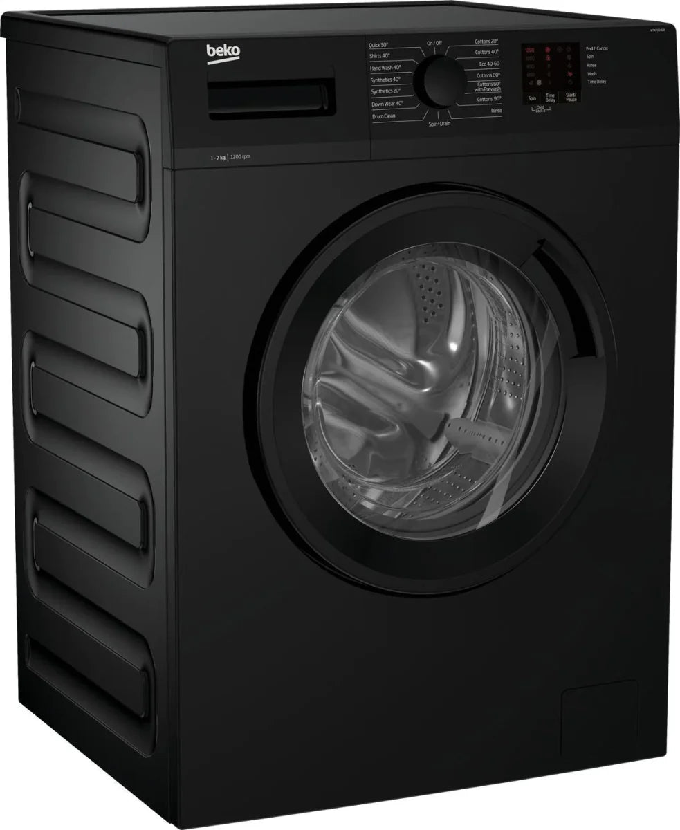 Beko WTK72041B 7kg 1200 Spin Washing Machine with Quick Programme  Black
