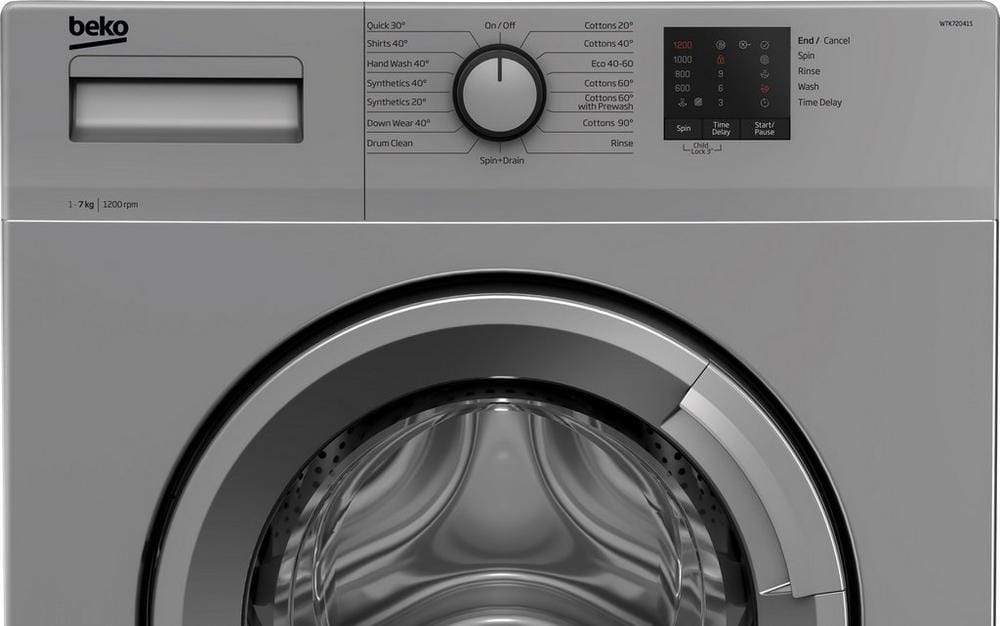 Beko WTK72041S 7kg 1200 Spin Washing Machine  Silver