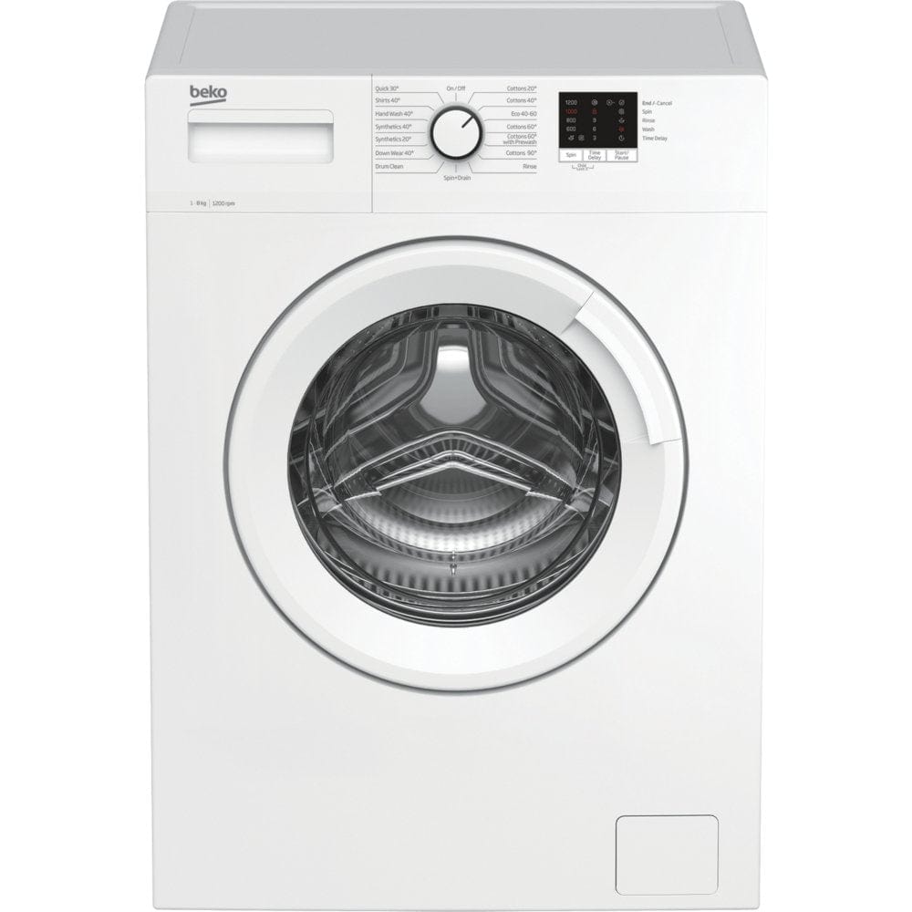 Beko WTK82041W 8kg 1200 Spin Washing Machine with Quick Programme - White