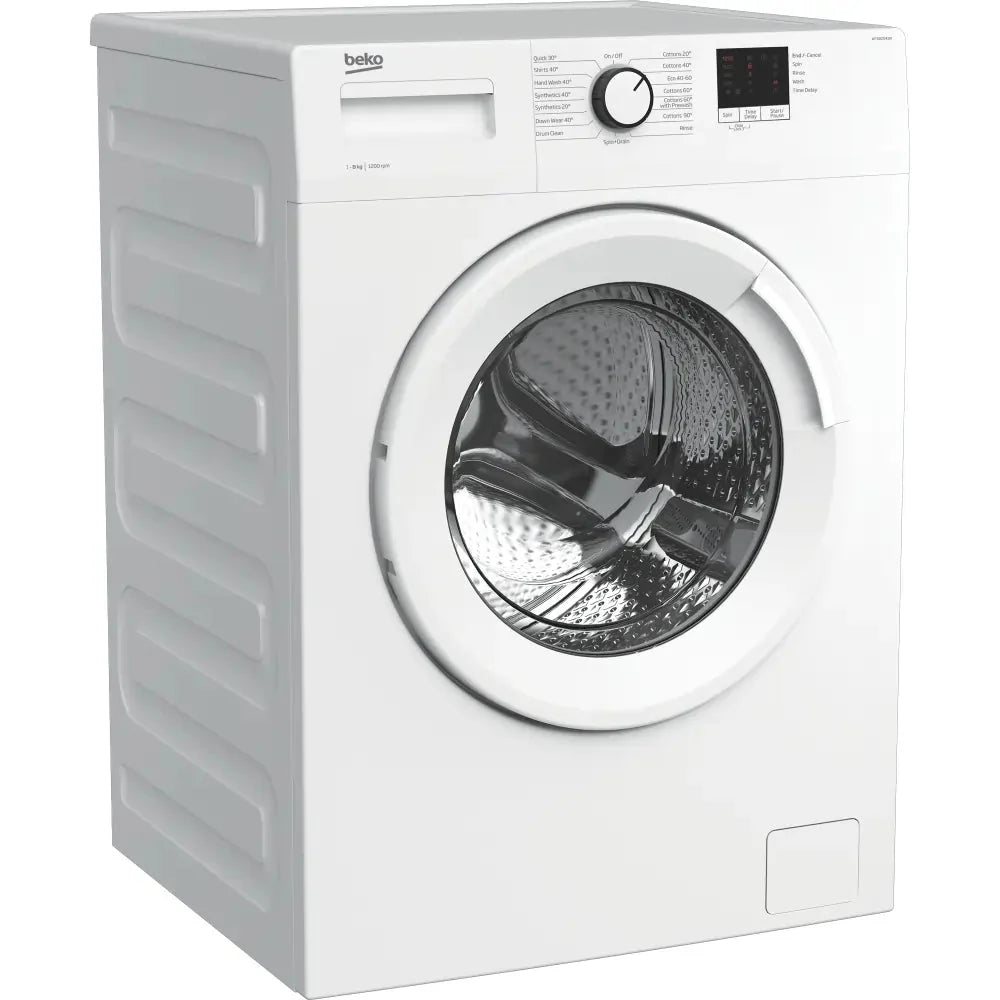 Beko WTK82041W 8kg 1200 Spin Washing Machine with Quick Programme - White