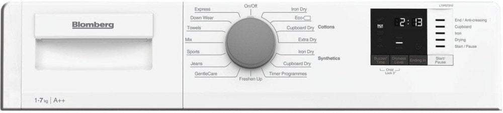 Blomberg LTIP07310 7kg Intergrated Heat Pump Tumble Dryer - White -