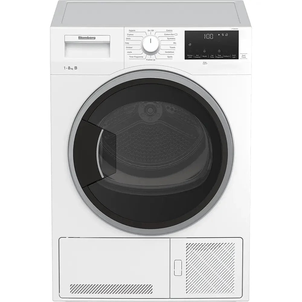 Blomberg LTK38020W 8kg Freestanding Condenser Tumble Dryer, White